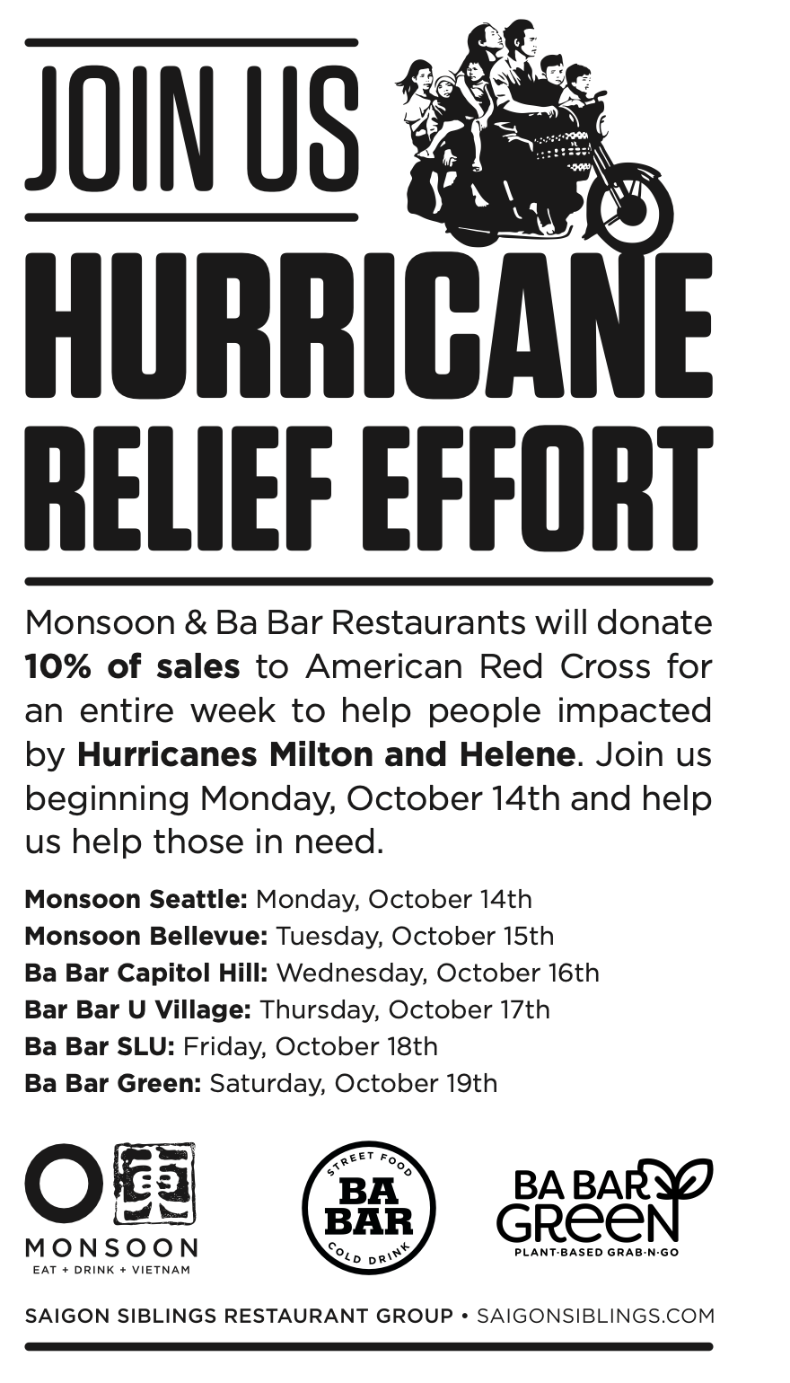 Support Typhoon Relief Effort Support Hurricane Relief Effort